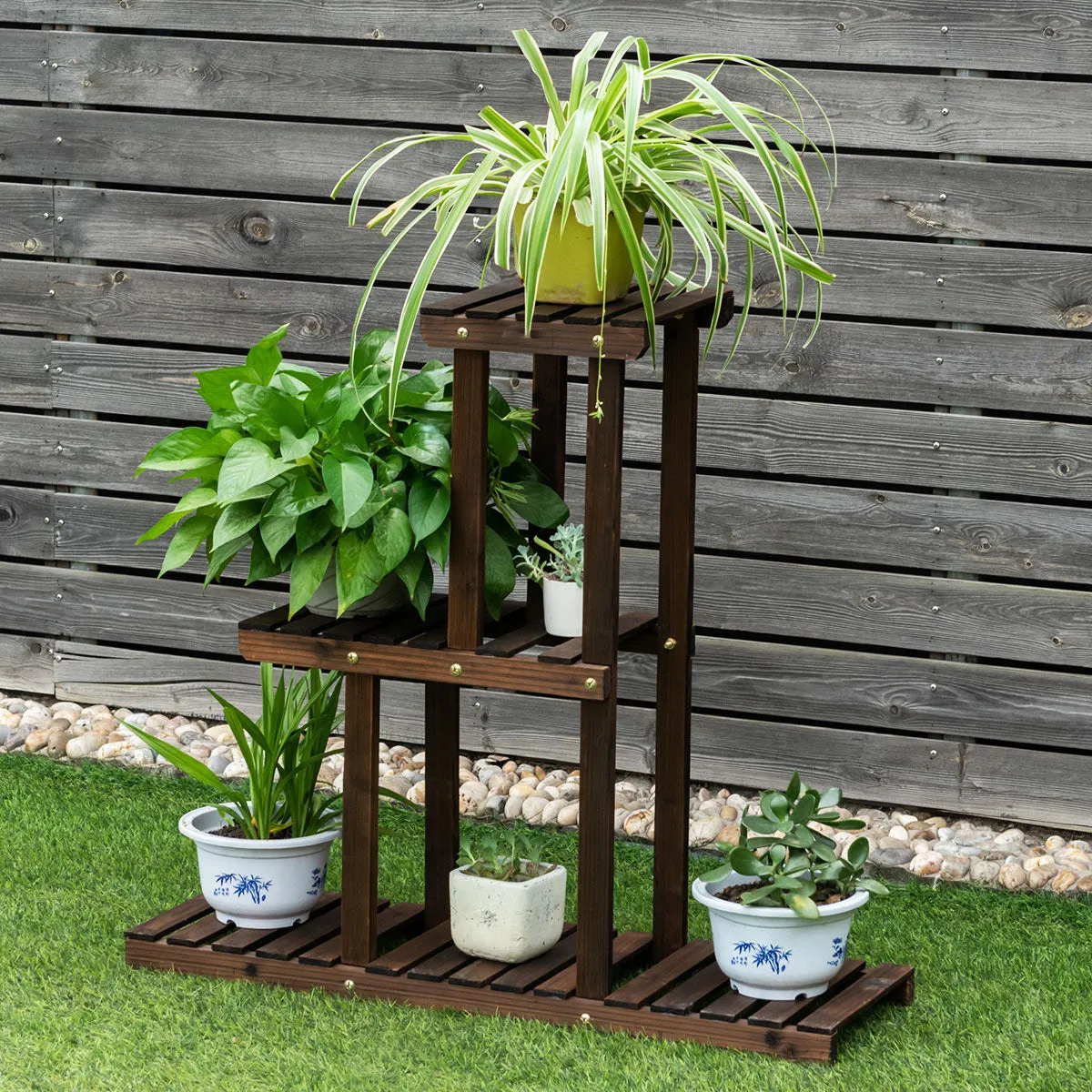 3-Tier Plant Pot Holder for Garden Balcony Patio