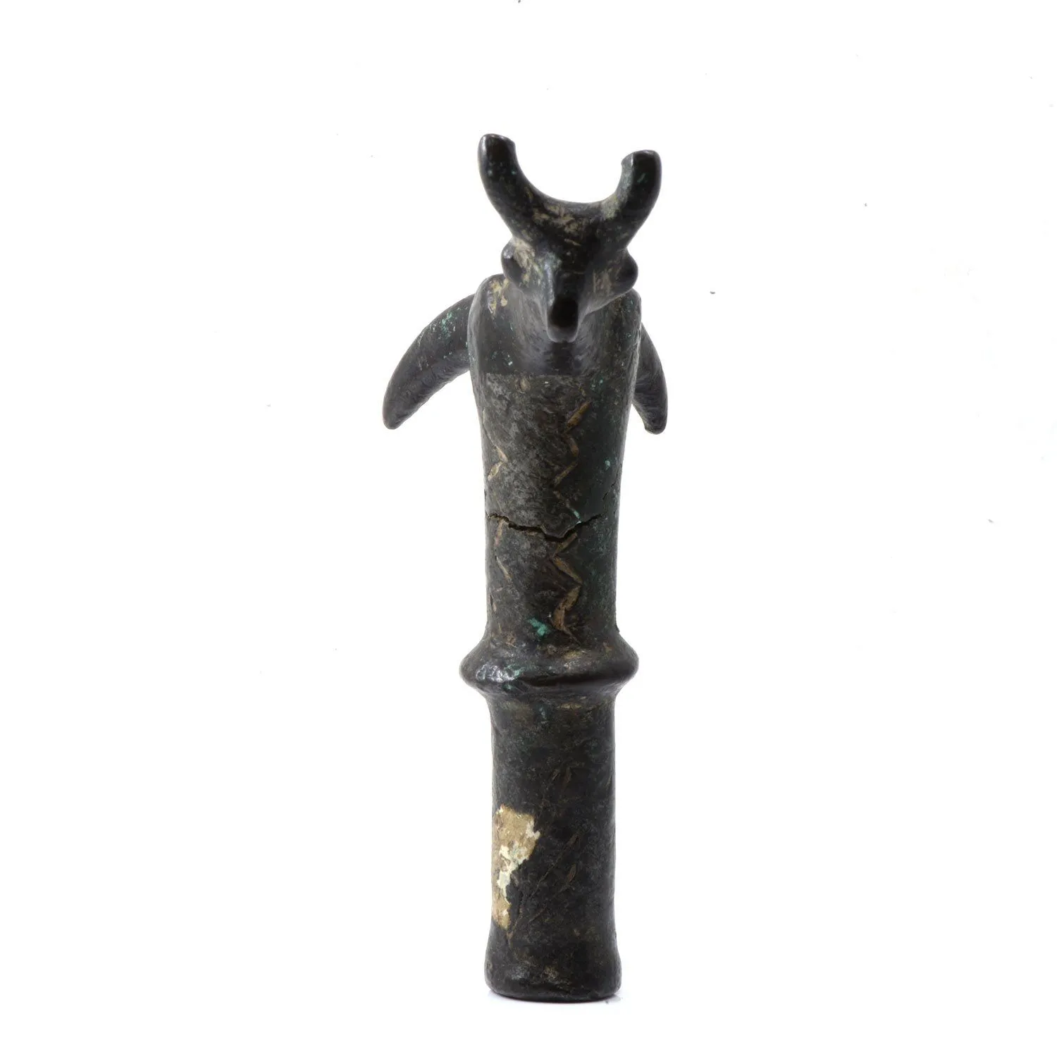 A Luristan Bronze Finial, ca.1200 - 800 BCE