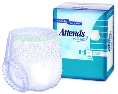 Adult Absorbent Underwear Attends APP0730 Advanced Pull On Large Disposable Heavy Absorbency. Pack of 18.