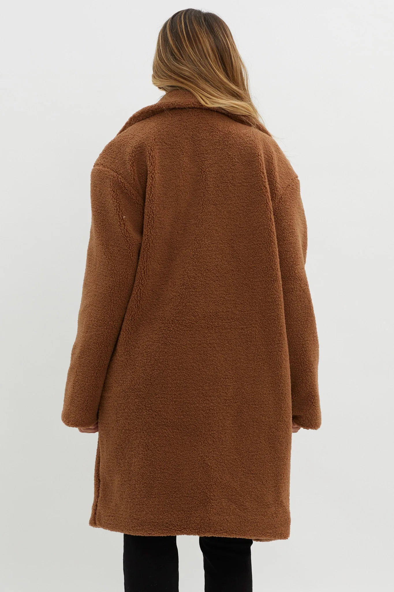 Alaska Long Side Pocket Coat Mocha