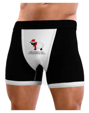 All I Want For Christmas Is Ewe Sheep Mens Boxer Brief Underwear