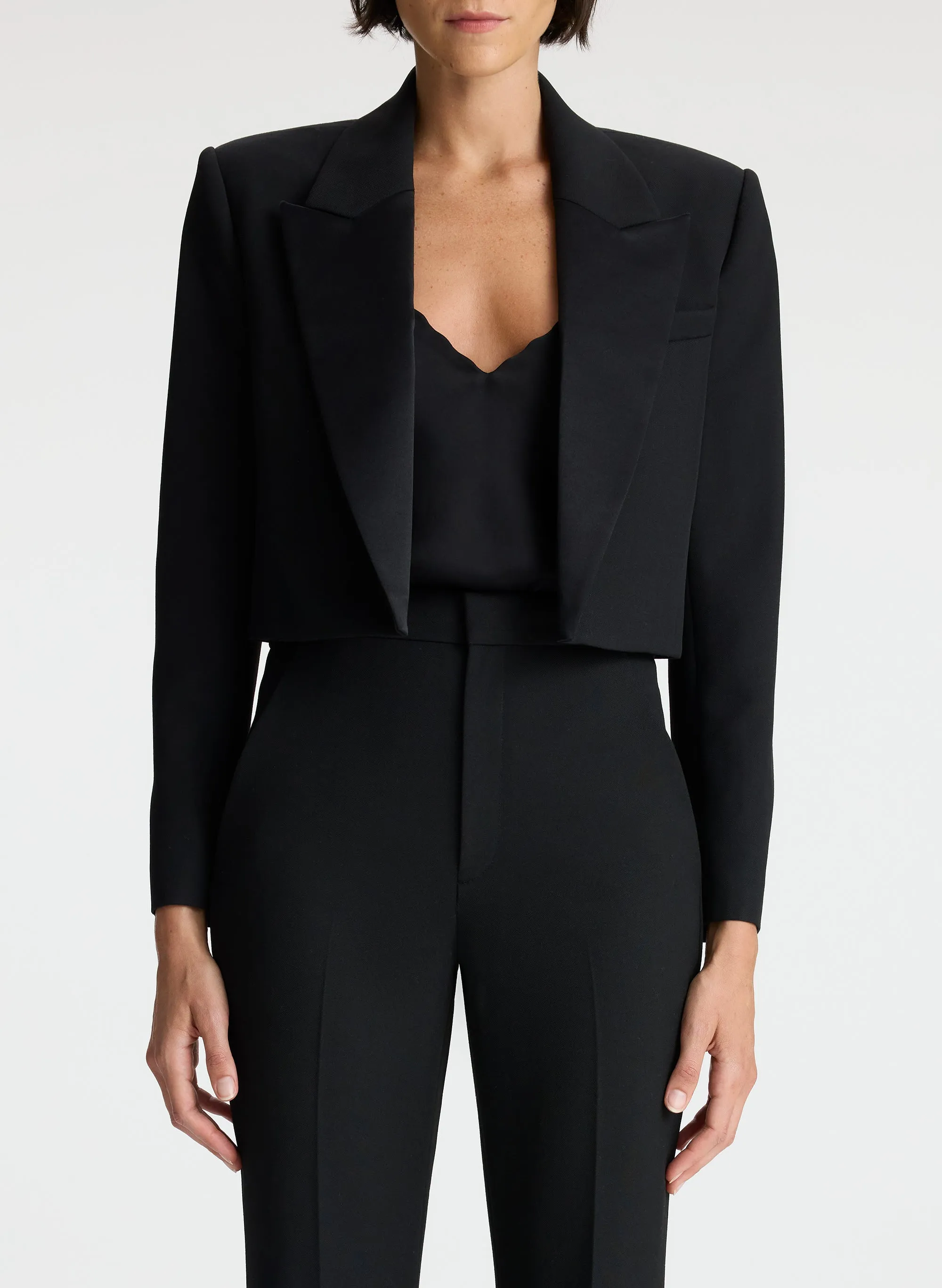 Anderson Cropped Tuxedo Jacket