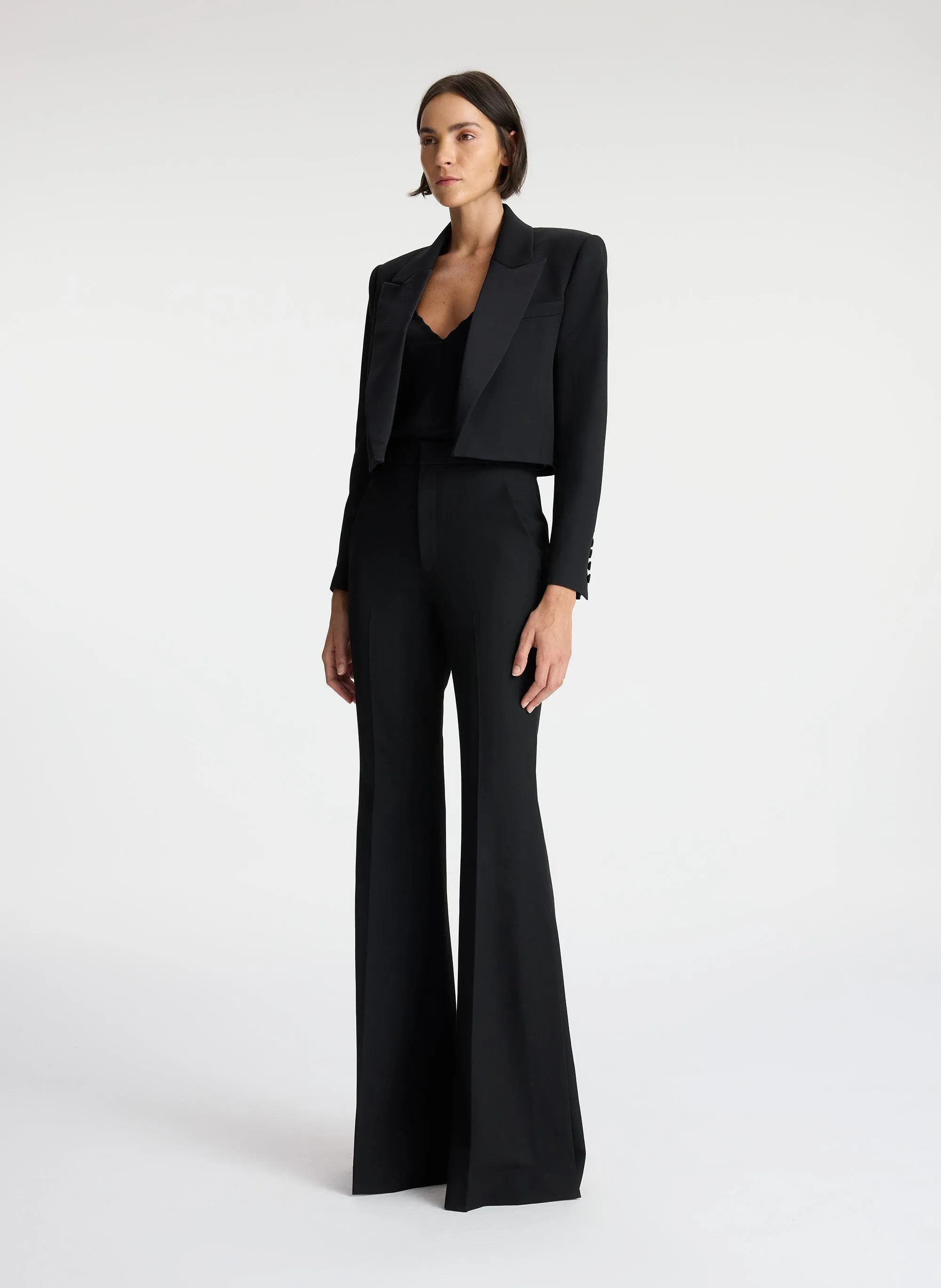 Anderson Cropped Tuxedo Jacket