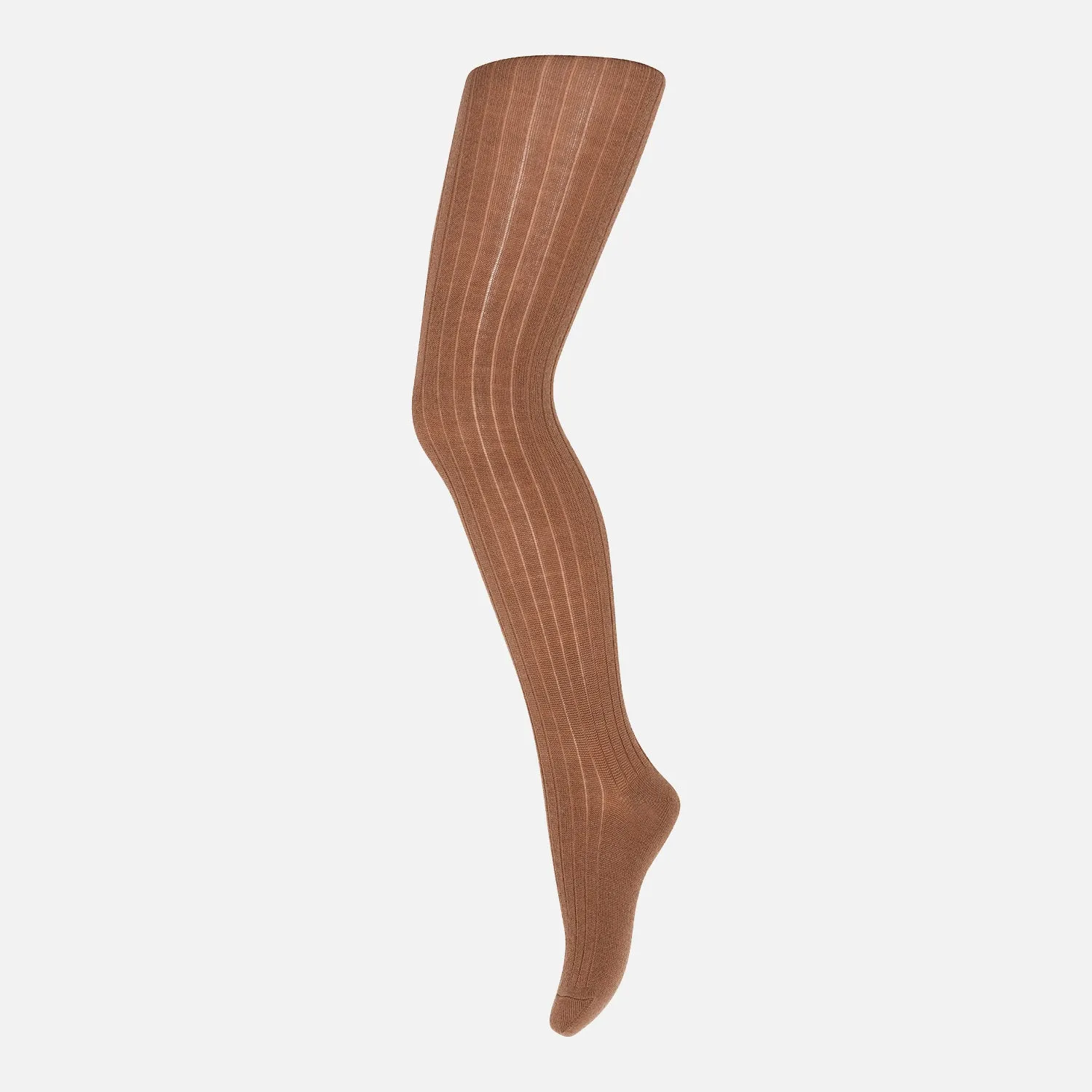 Baby & Kids Wool Rib Tights - Pecan Pie