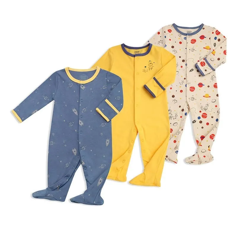 Baby Sleep Suit / Sleep Wear / Overall (Mamas And Papas 3Pcs)  3-6 Months.