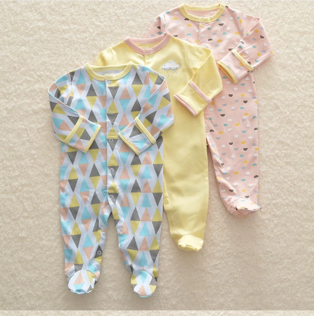 Baby Sleep Suit / Sleep Wear / Overall (Mamas And Papas 3Pcs)  3-6 Months.