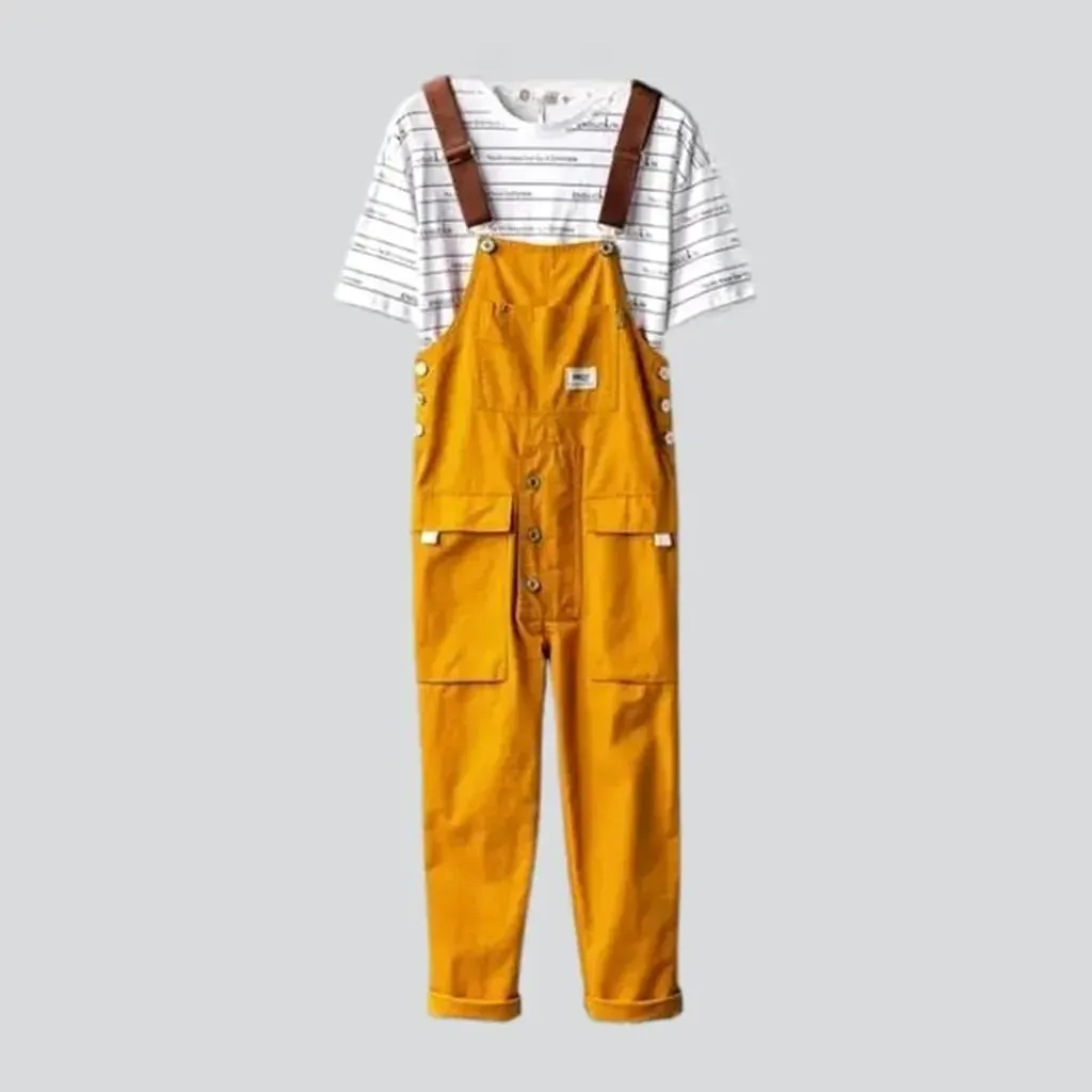 Baggy men's jean overall