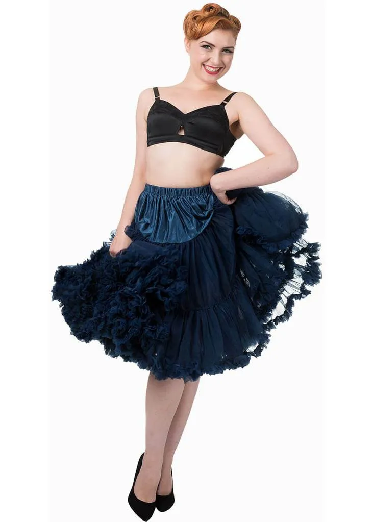 Banned 50's Petticoat Long Navy