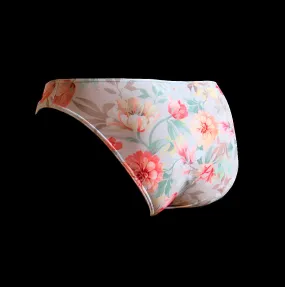 Bikini Brief Flower Pattern Gray by Etseo