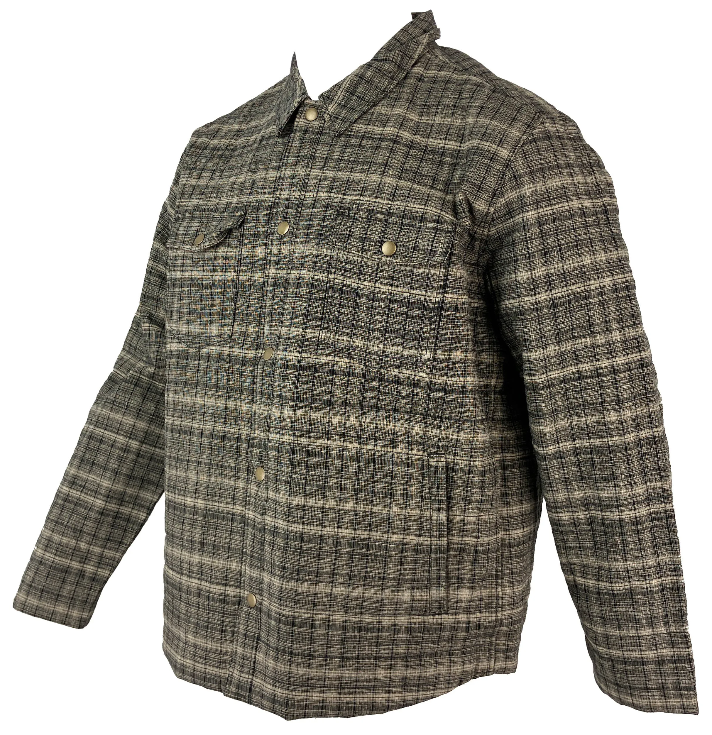 Billy Reid Theo Shirt Jacket in Tan/Black