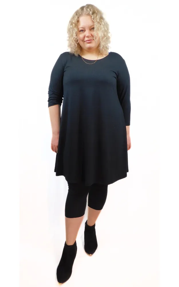 Black Bamboo Tunic & Tights Plus