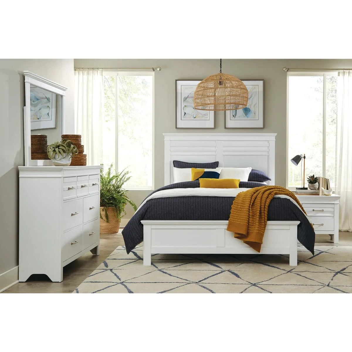 Blaire Farm White King Bed