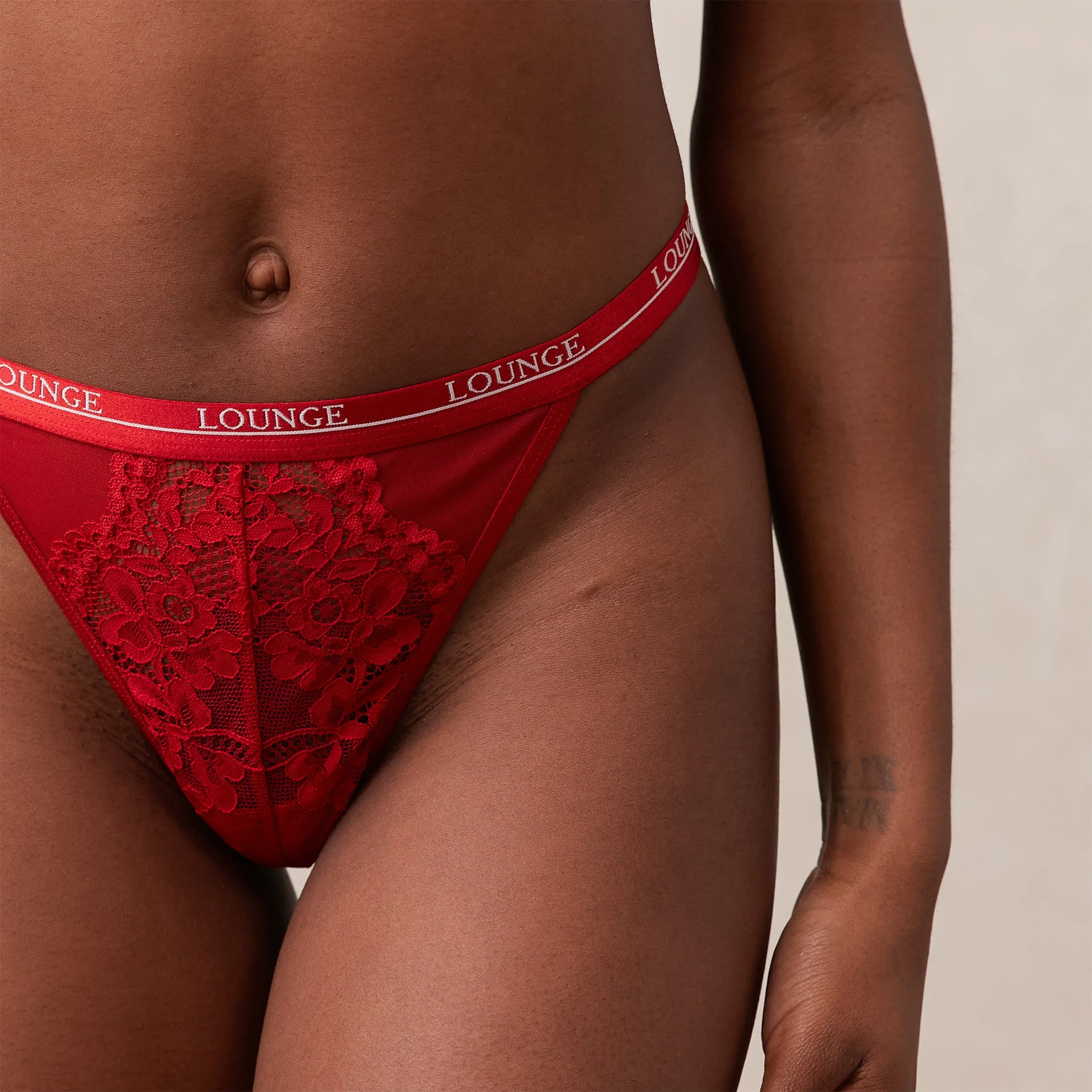 Blossom Thong - Maroon