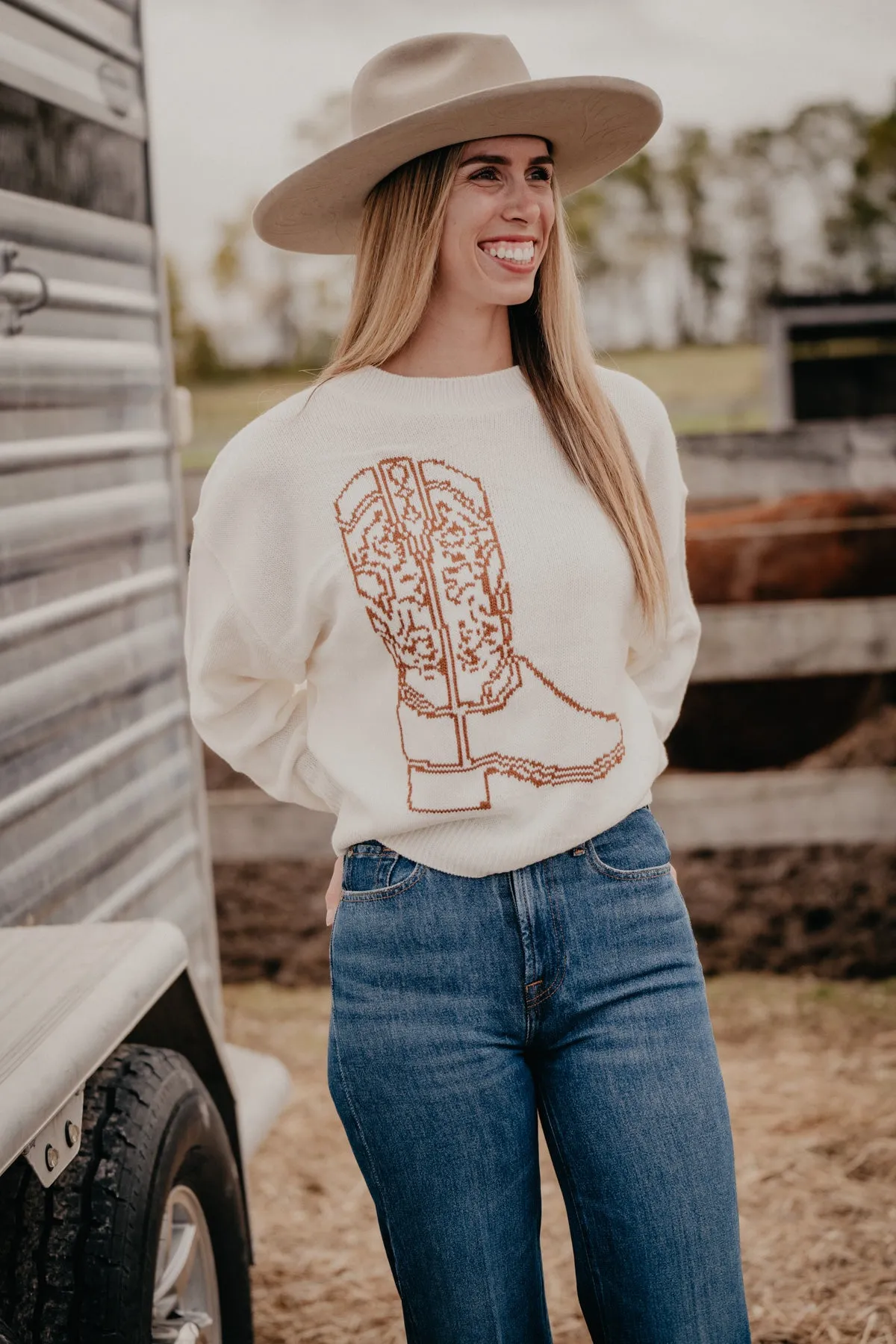 'Boot Scootin' Wrangler Boot Sweater (S-XXL)