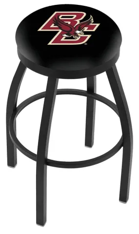 Boston College Eagles HBS Black Swivel Bar Stool with Cushion