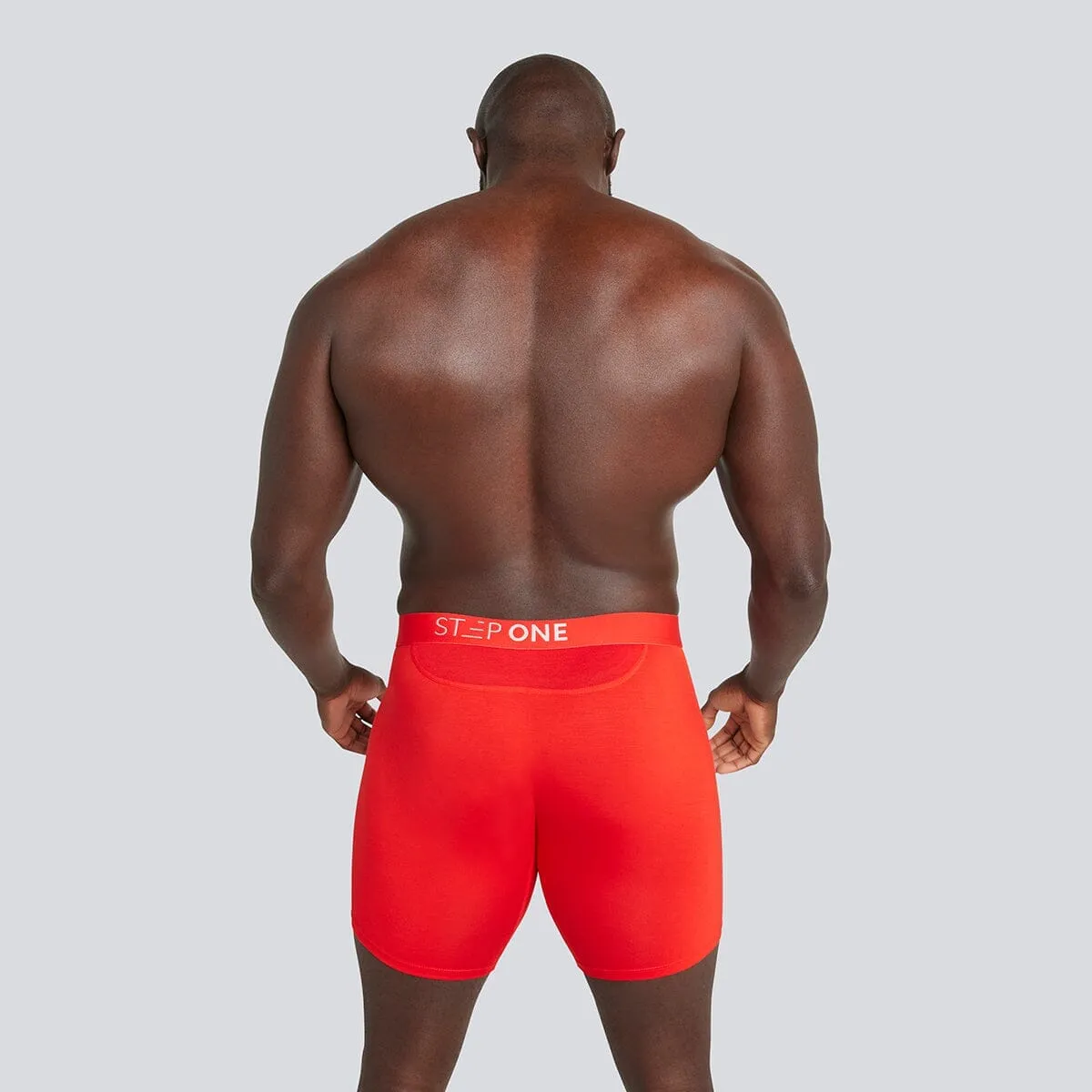 Boxer Brief Fly - Rosso