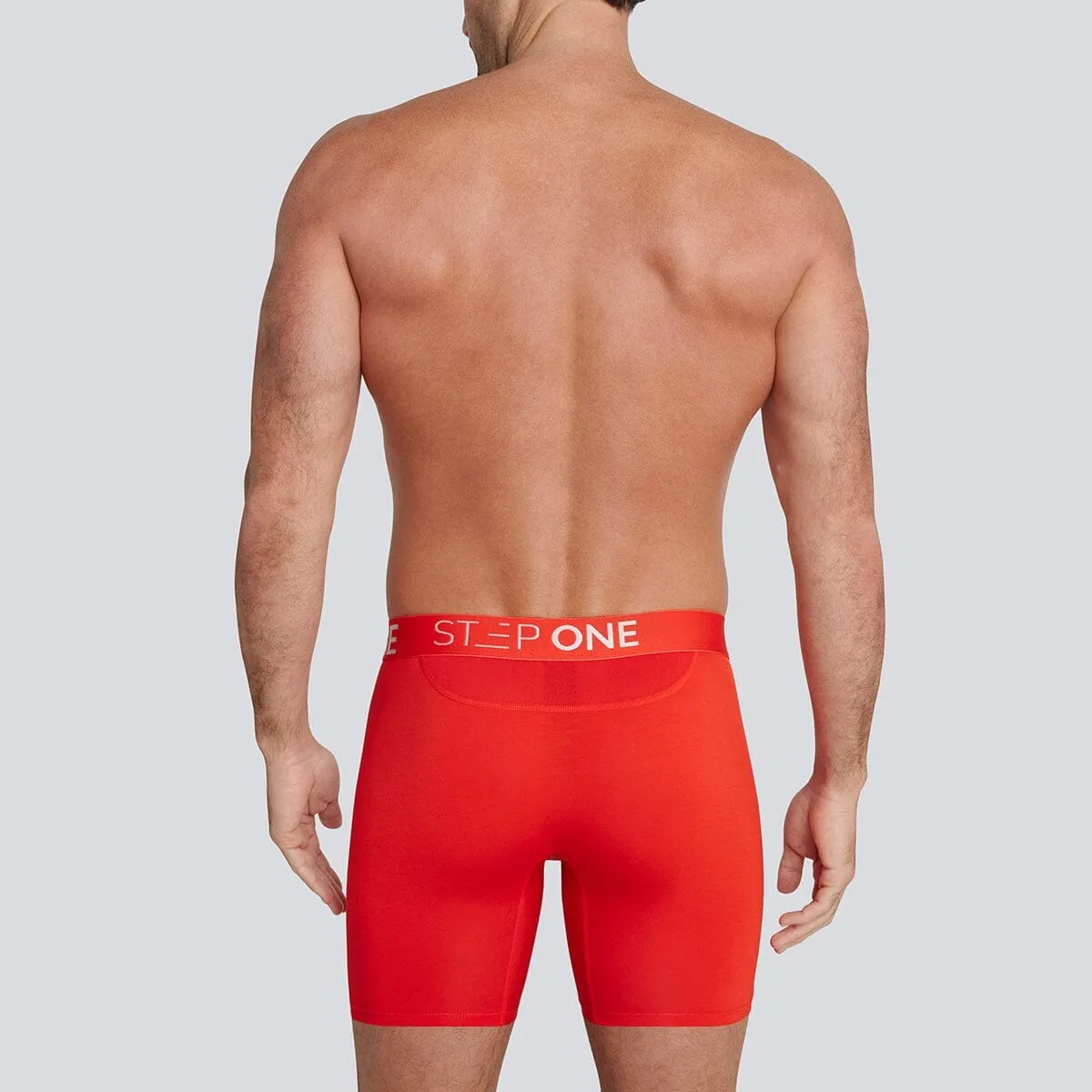 Boxer Brief Fly - Rosso