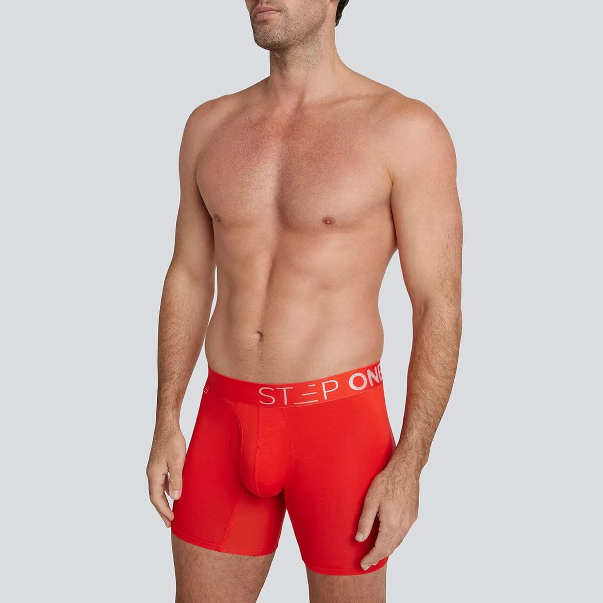 Boxer Brief Fly - Rosso