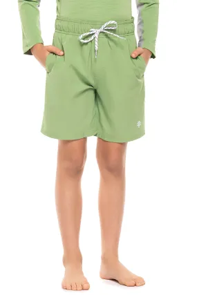 Boy's Island Swim Trunks | Soft Fern