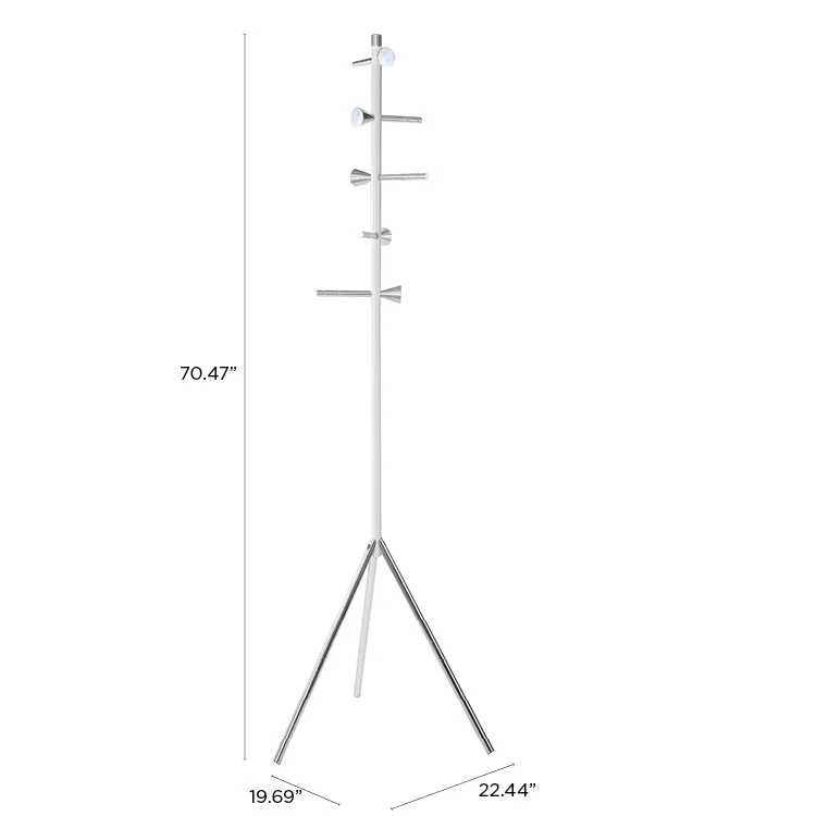 Briarleaf 70.4" 5-Hook Metal Coat Rack