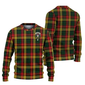 Buchanan Tartan Ugly Sweater with Family Crest