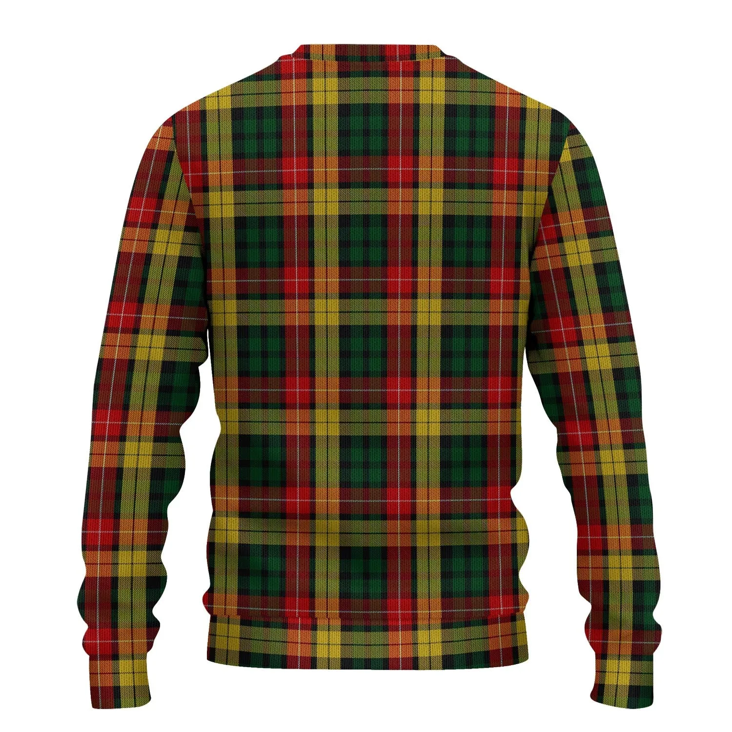 Buchanan Tartan Ugly Sweater with Family Crest