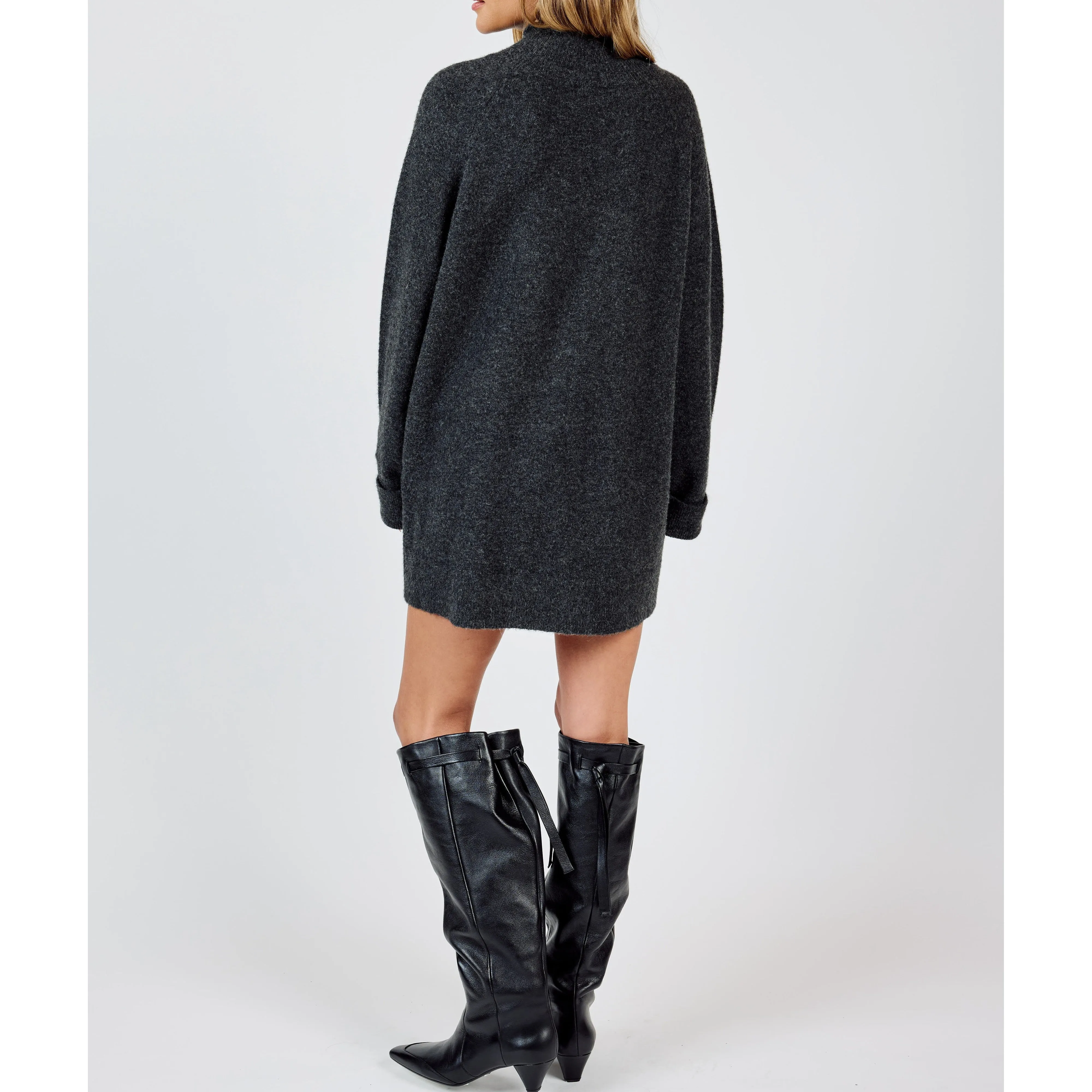 CARSON HIGH NECK SWEATER DRESS