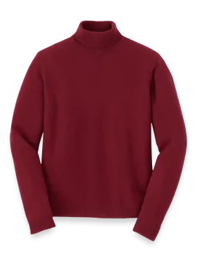 Cashmere Turtleneck Sweater - Burgundy