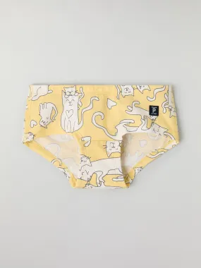 Cat Print Girls Hipster Briefs