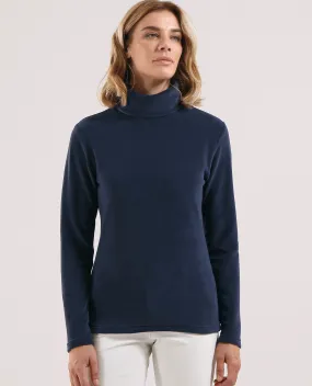 CHERVO Trentatre Thermal Fleece Turtleneck Navy