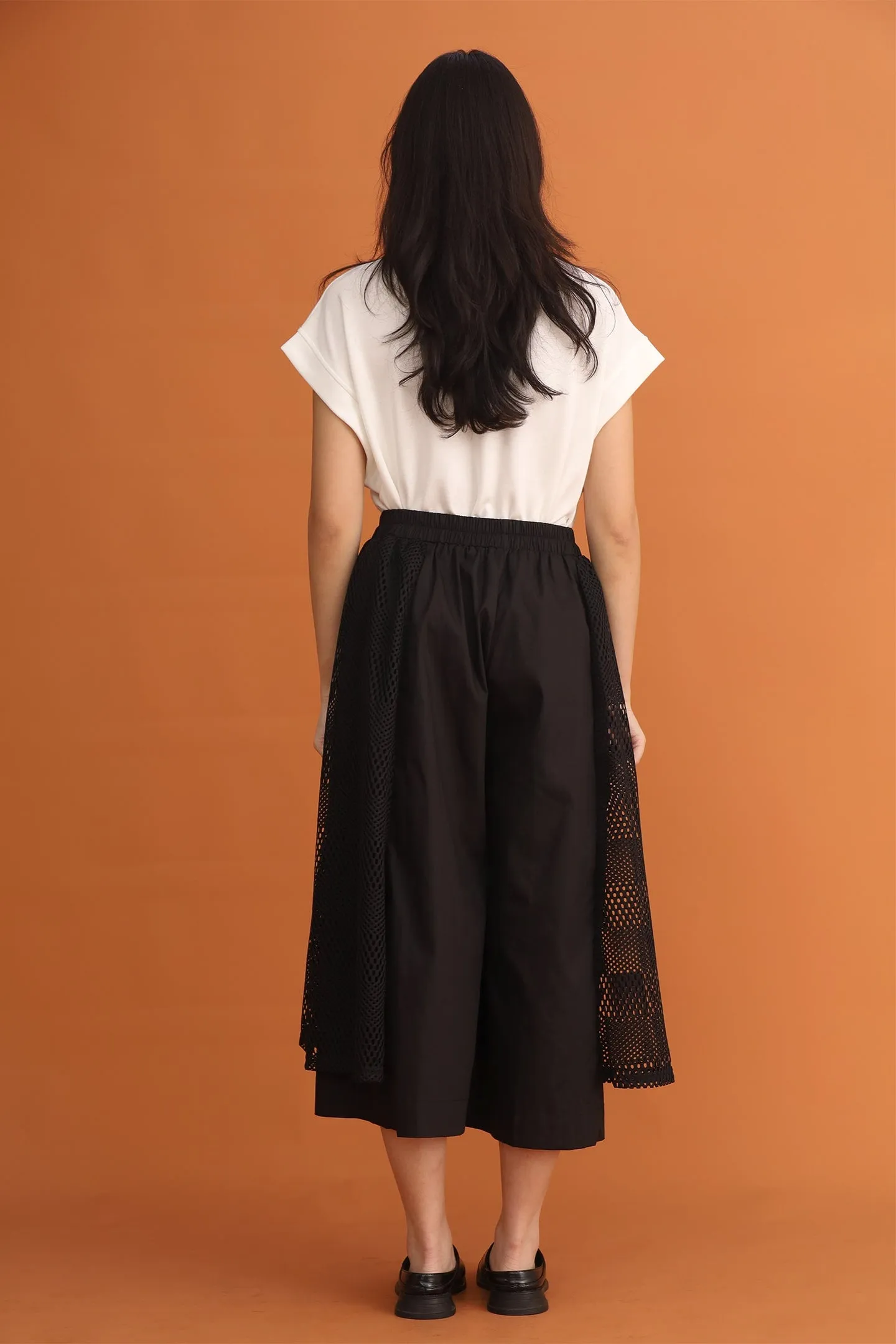 CHOSEN: Wong Netted Culottes in Black