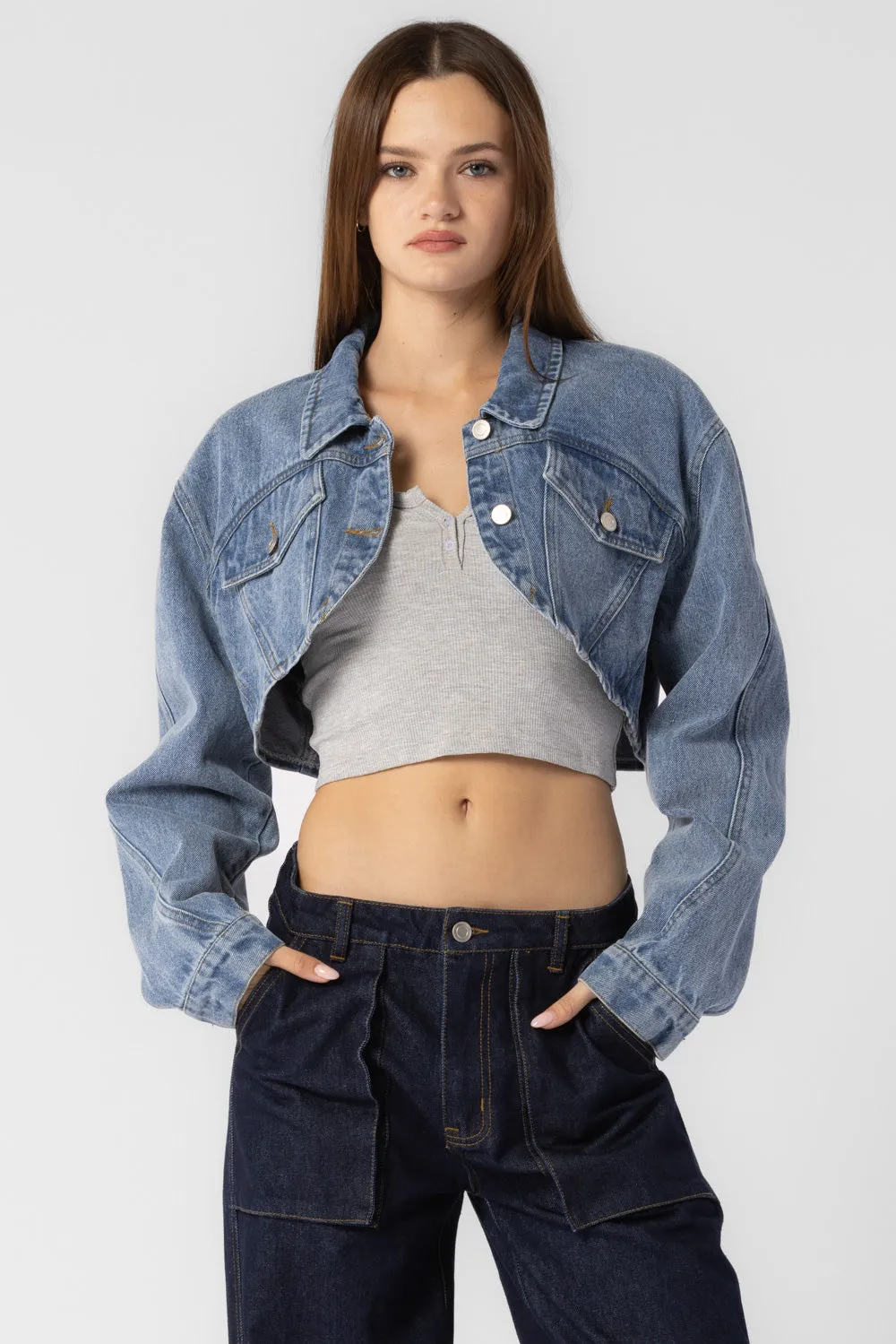 Cropped Denim Jacket - FINAL SALE