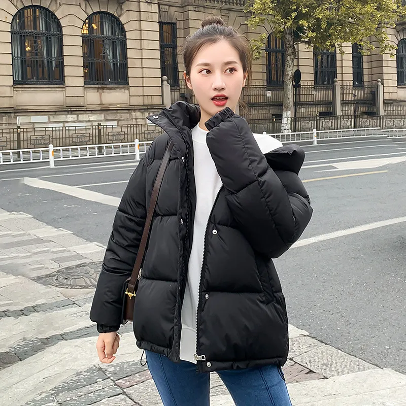 Cropped Hooded Loose Fit Puffer Jacket