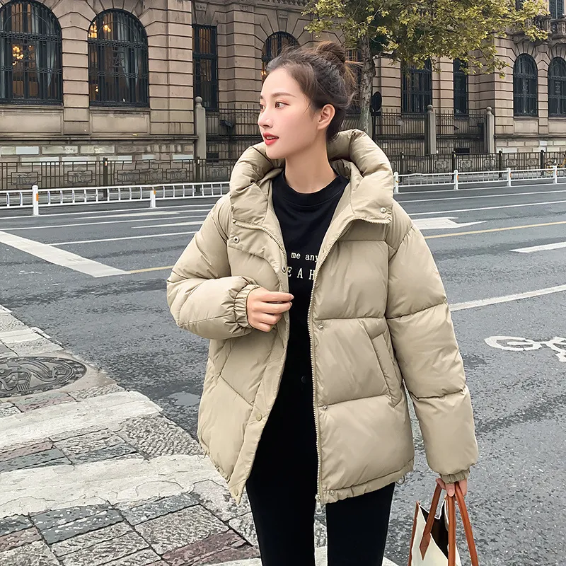 Cropped Hooded Loose Fit Puffer Jacket