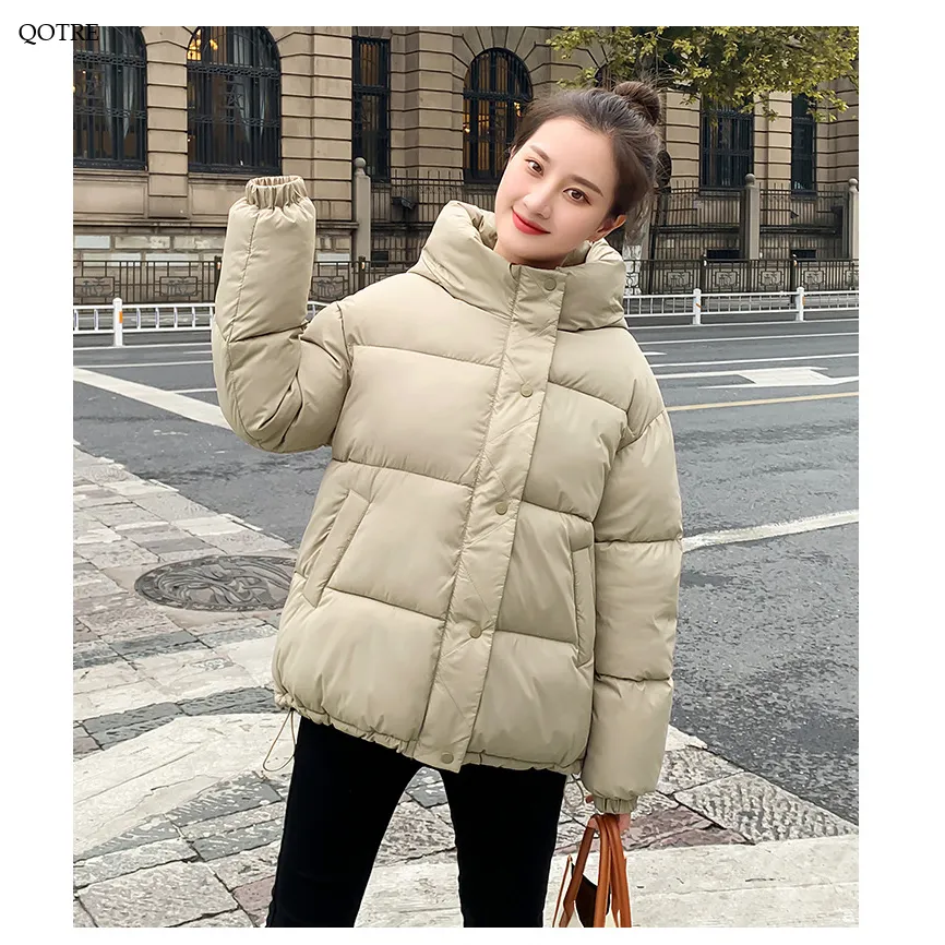 Cropped Hooded Loose Fit Puffer Jacket