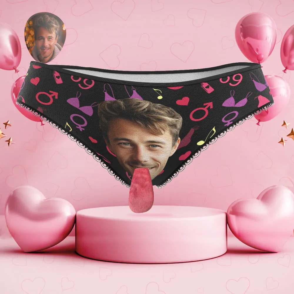 Custom Face Underwear Personalised Magnetic Tongue Underwear Valentine's Gifts