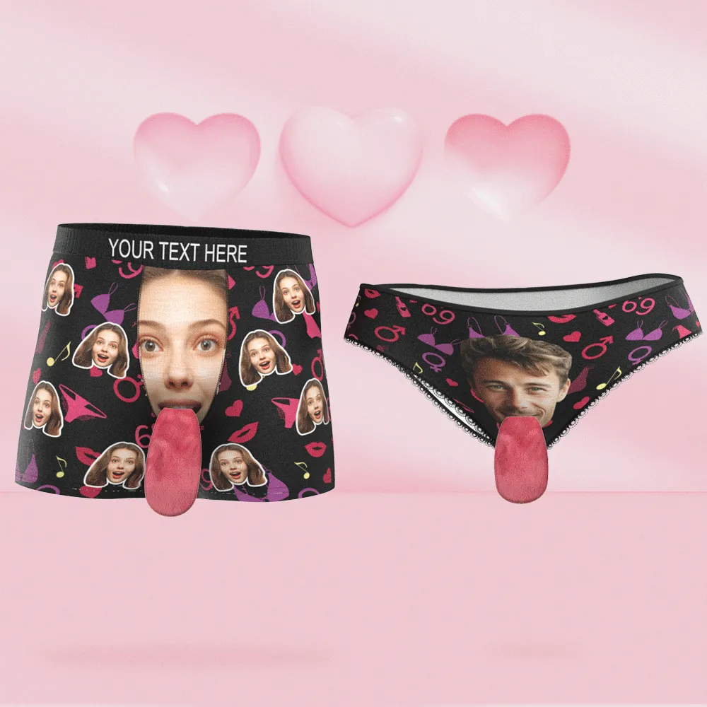 Custom Face Underwear Personalised Magnetic Tongue Underwear Valentine's Gifts