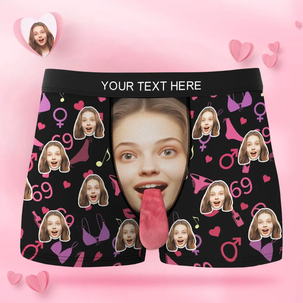 Custom Face Underwear Personalised Magnetic Tongue Underwear Valentine's Gifts