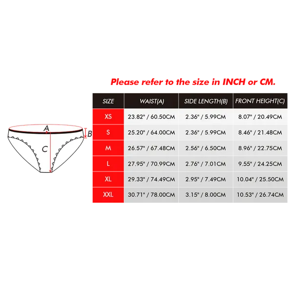 Custom Face Underwear Personalised Magnetic Tongue Underwear Valentine's Gifts