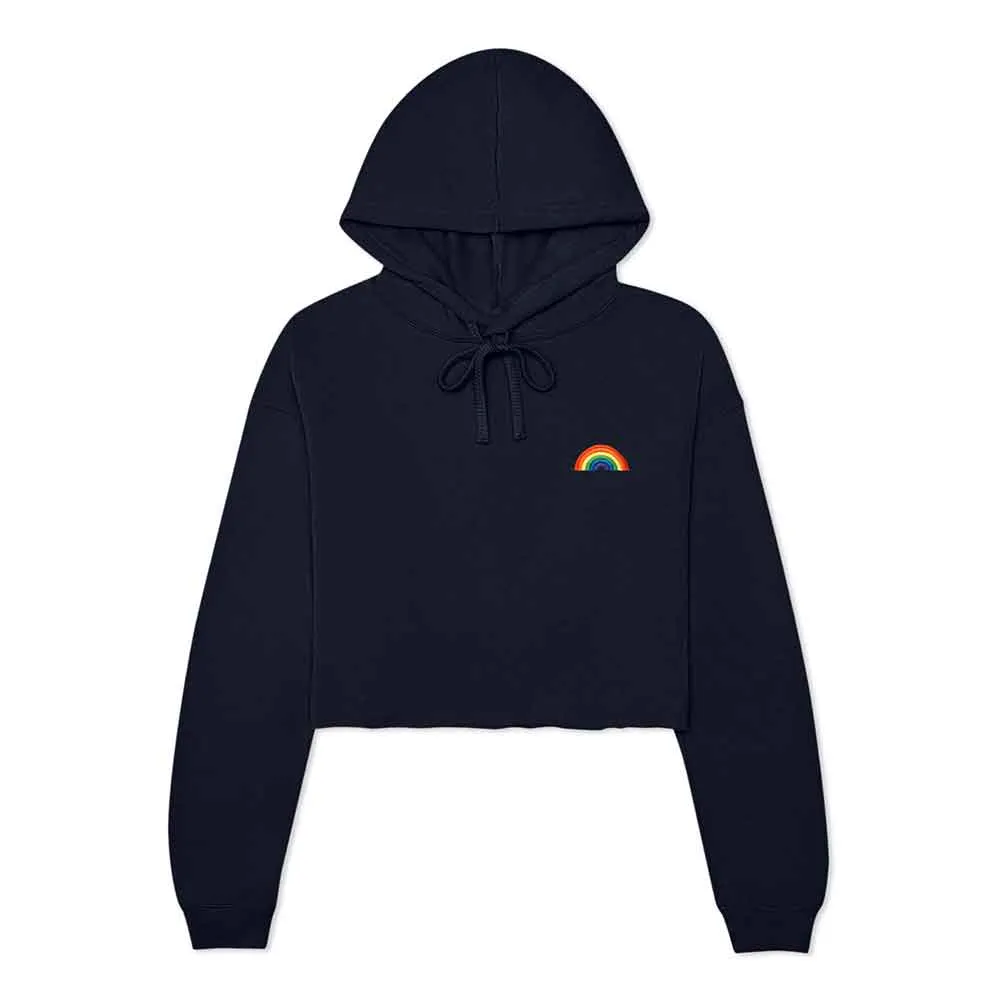 Dalix Rainbow Cropped Hoodie