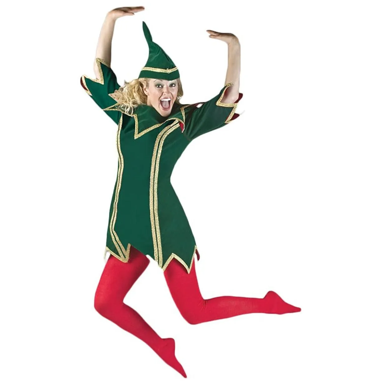 Deluxe Elf Costume / Santa's Helper Costume / Jester