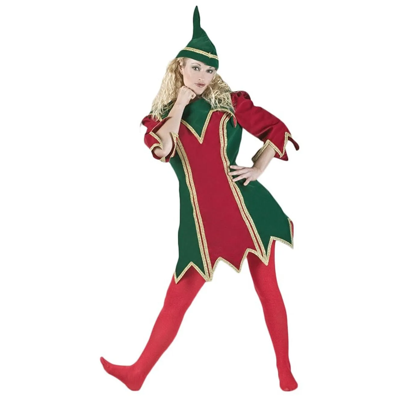 Deluxe Elf Costume / Santa's Helper Costume / Jester