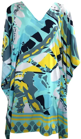 Digitally Printed Kaftan - Blue