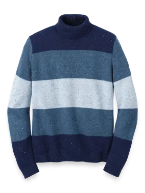 Donegal Turtleneck Sweater - Blue