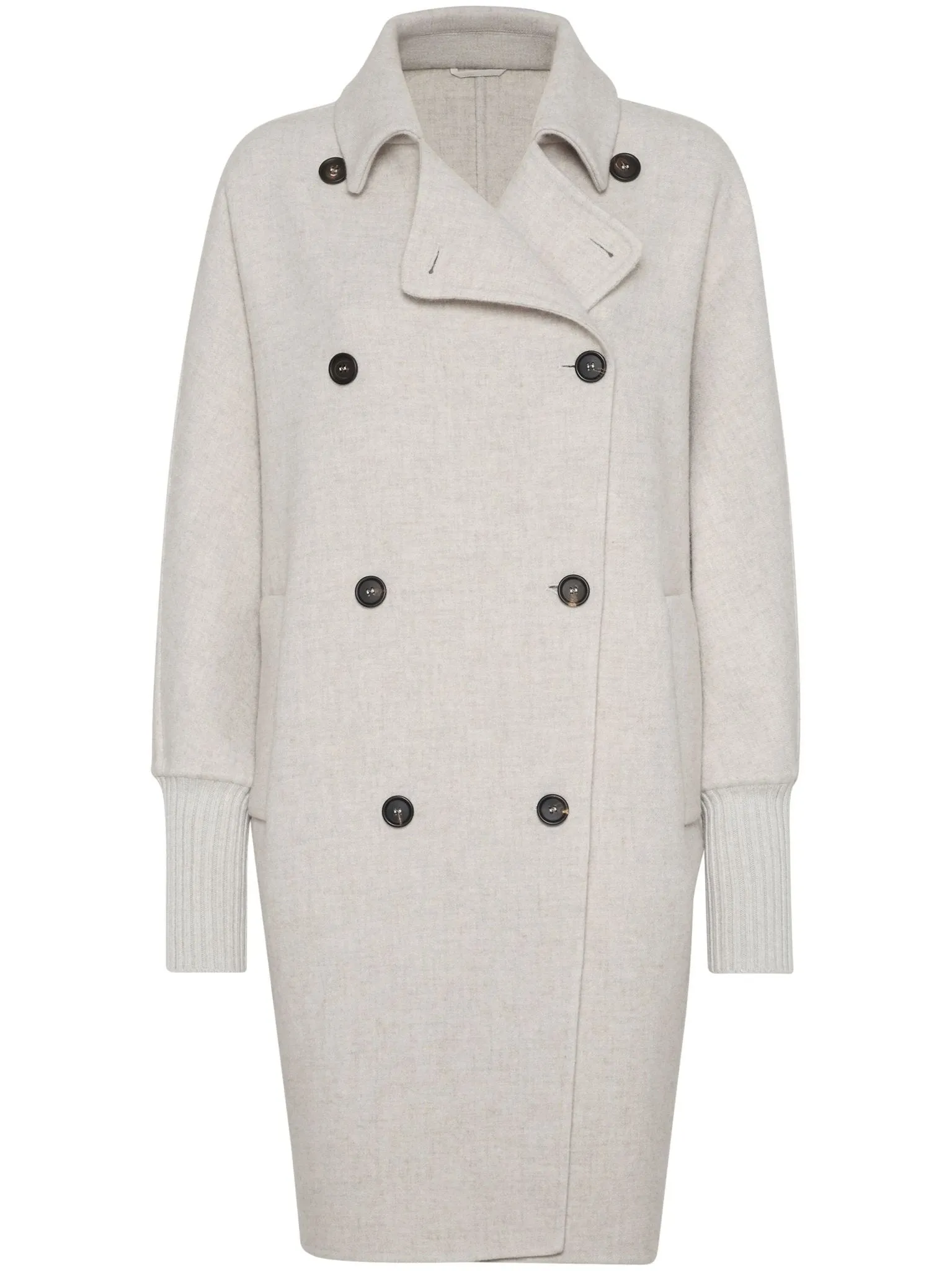 double-breasted cashmere coat