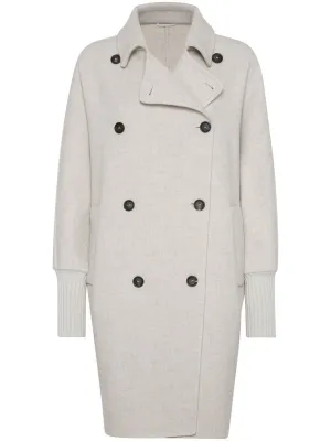 double-breasted cashmere coat