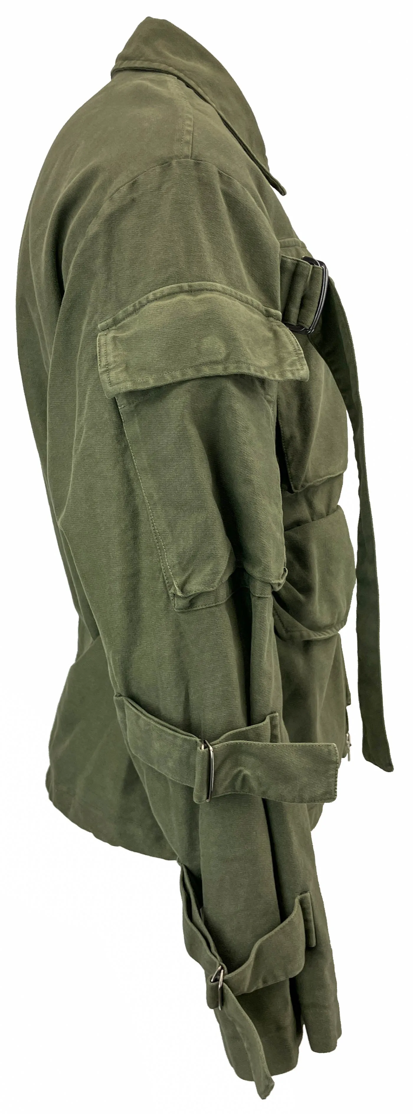 Dries Van Noten Cargo Jacket in Army Green