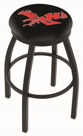 Eastern Washington Eagles HBS Black Swivel Bar Stool with Cushion