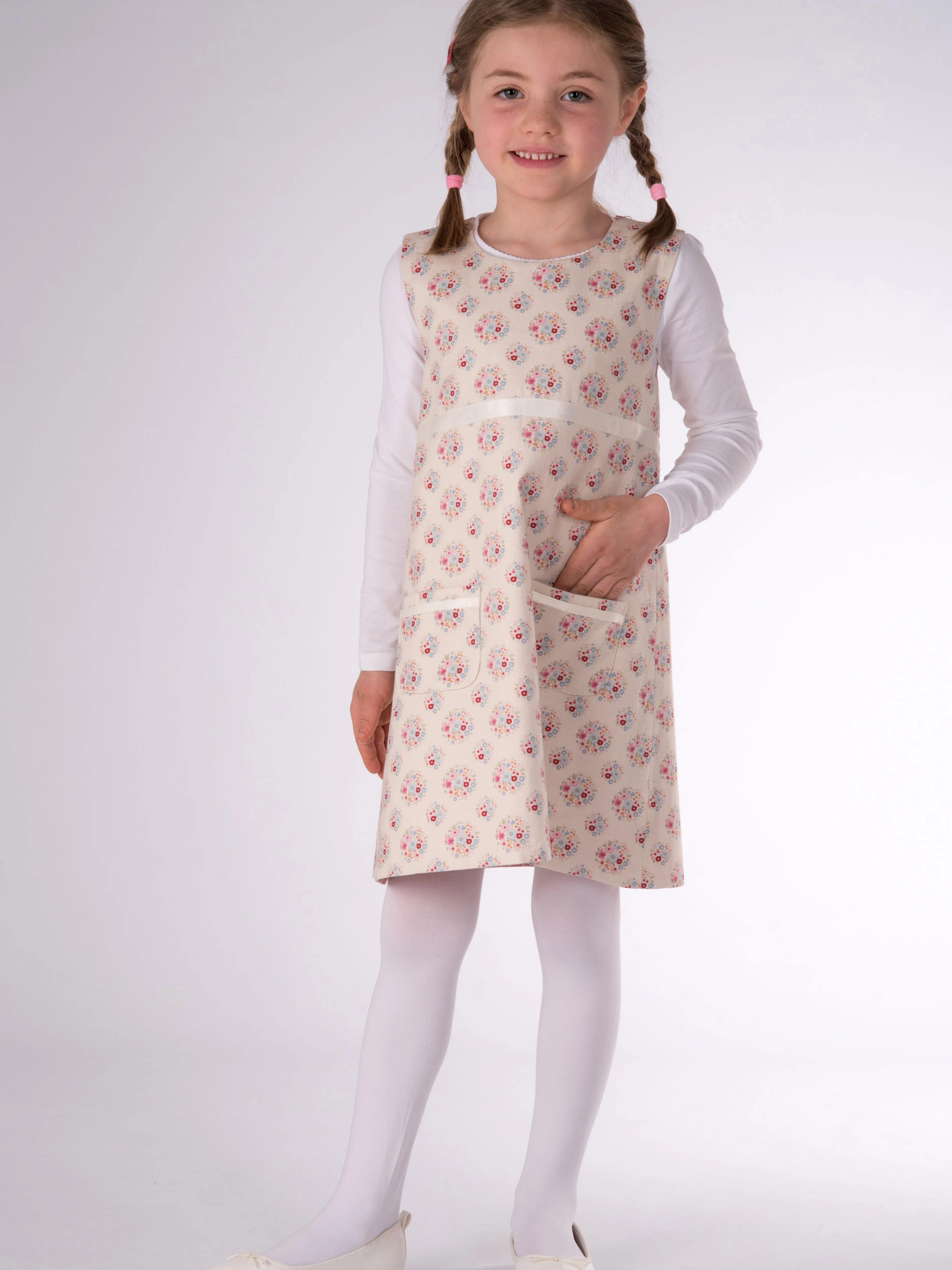 ELENA Baby girls reversible dress sewing pattern ebook pdf