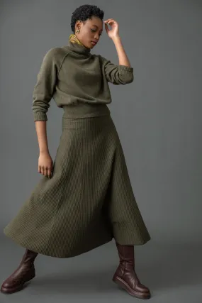 Flared Sweater Skirt